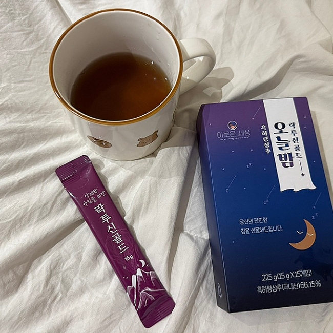 (이로운세상) 잠안올때 잠잘오는 숙면차 락투신 흑하랑 상추차 오늘밤 락투신골드 명절선물세트2호 (액상3박스)