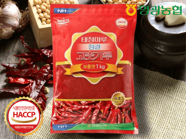(영광농협하나로마트) 태청마루 청결 고춧가루 (보통맛)/1kg/2025 햇 고추가루