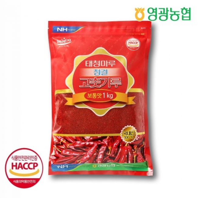 (영광하나로마트) 태청마루 청결 고춧가루 (보통맛)/1kg/2024 햇 고추가루