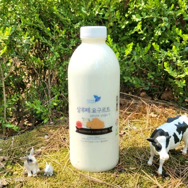 (미르목장) 살루떼 오리지널 수제 요거트  1000ml / 500ml / 150ml 
