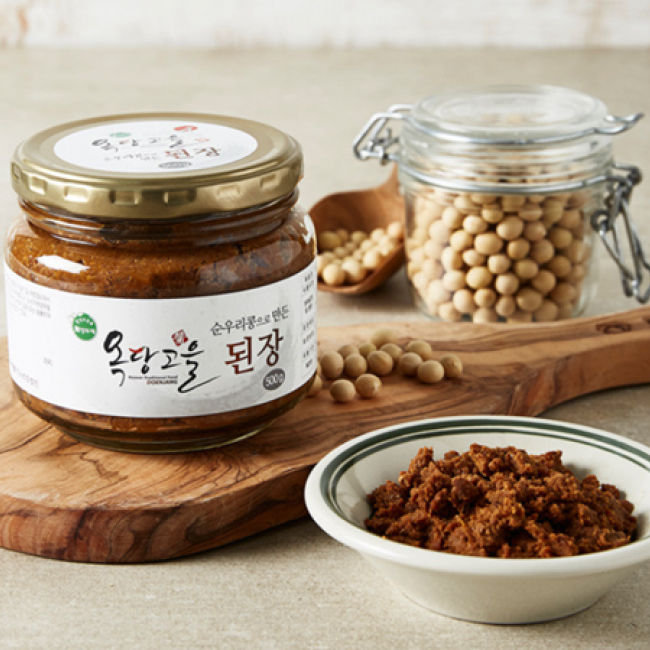 (고추마을) 국산 100% 끝 맛이 깔끔한 옥당고을 순우리콩으로 만든 된장 1.5kg
