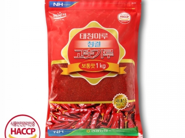 (영광하나로마트) 태청마루 청결 고춧가루 (보통맛)/1kg/2024 햇 고추가루